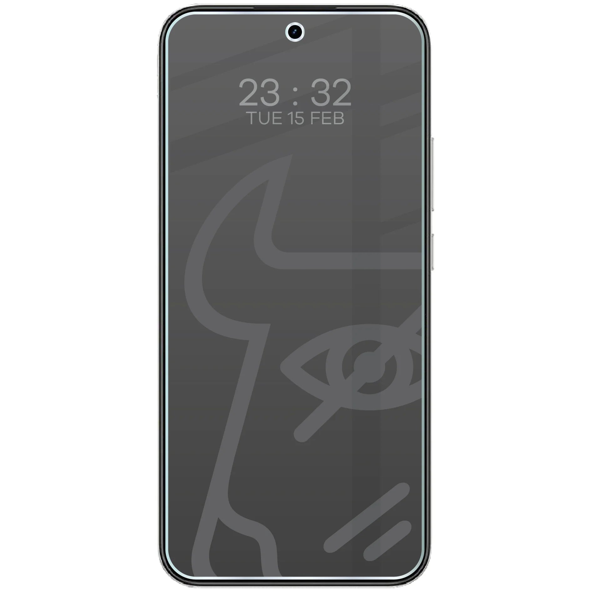 Hybridglas mit Privatschutzfilter für Realme 16 5G, Bizon Hybrid Shadow, Matt