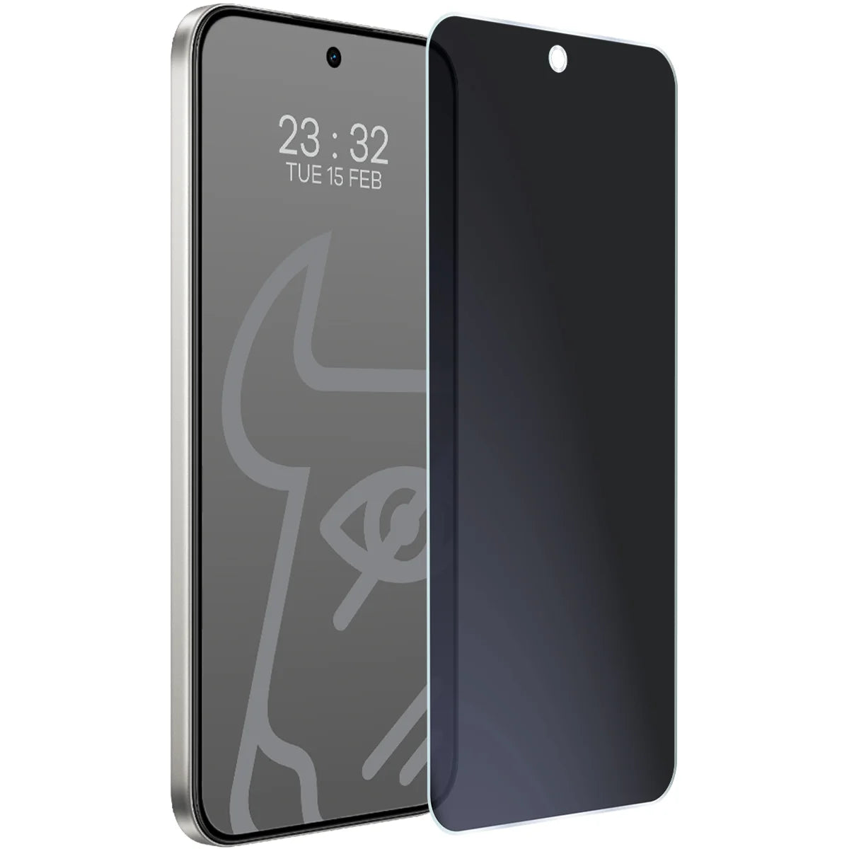 Hybridglas mit Privatschutzfilter für Realme 16 5G, Bizon Hybrid Shadow, Matt