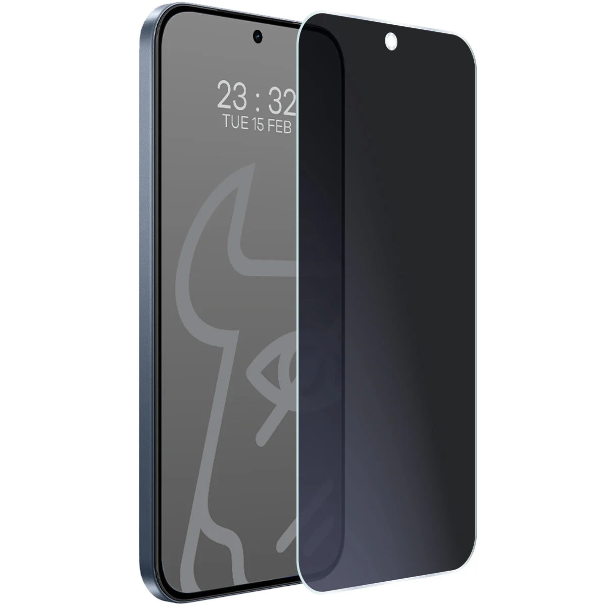 Hybridglas mit Privatschutzfilter für Realme 16 Pro 5G, Bizon Hybrid Shadow, Matt