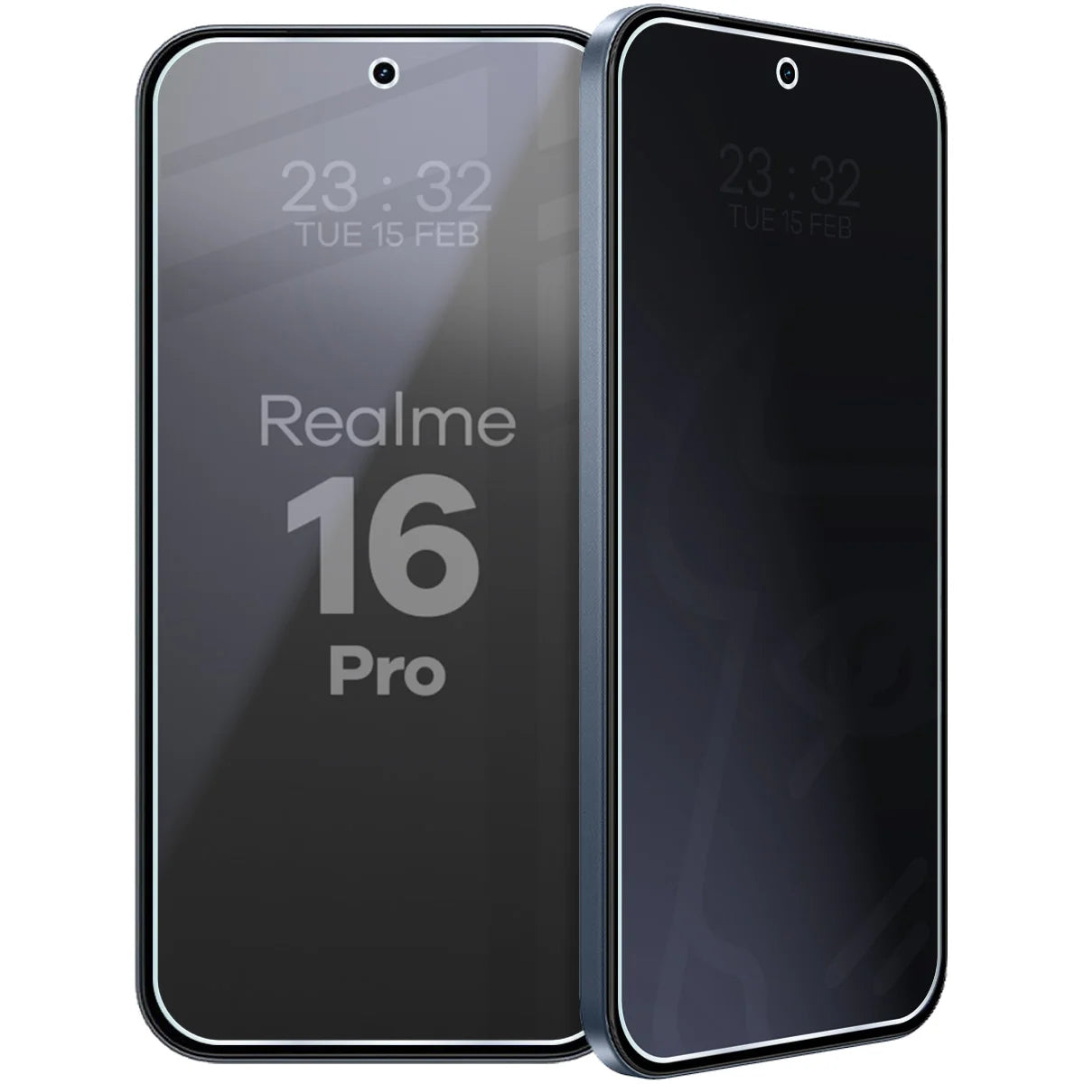 Hybridglas mit Privatschutzfilter für Realme 16 Pro 5G, Bizon Hybrid Shadow, Matt