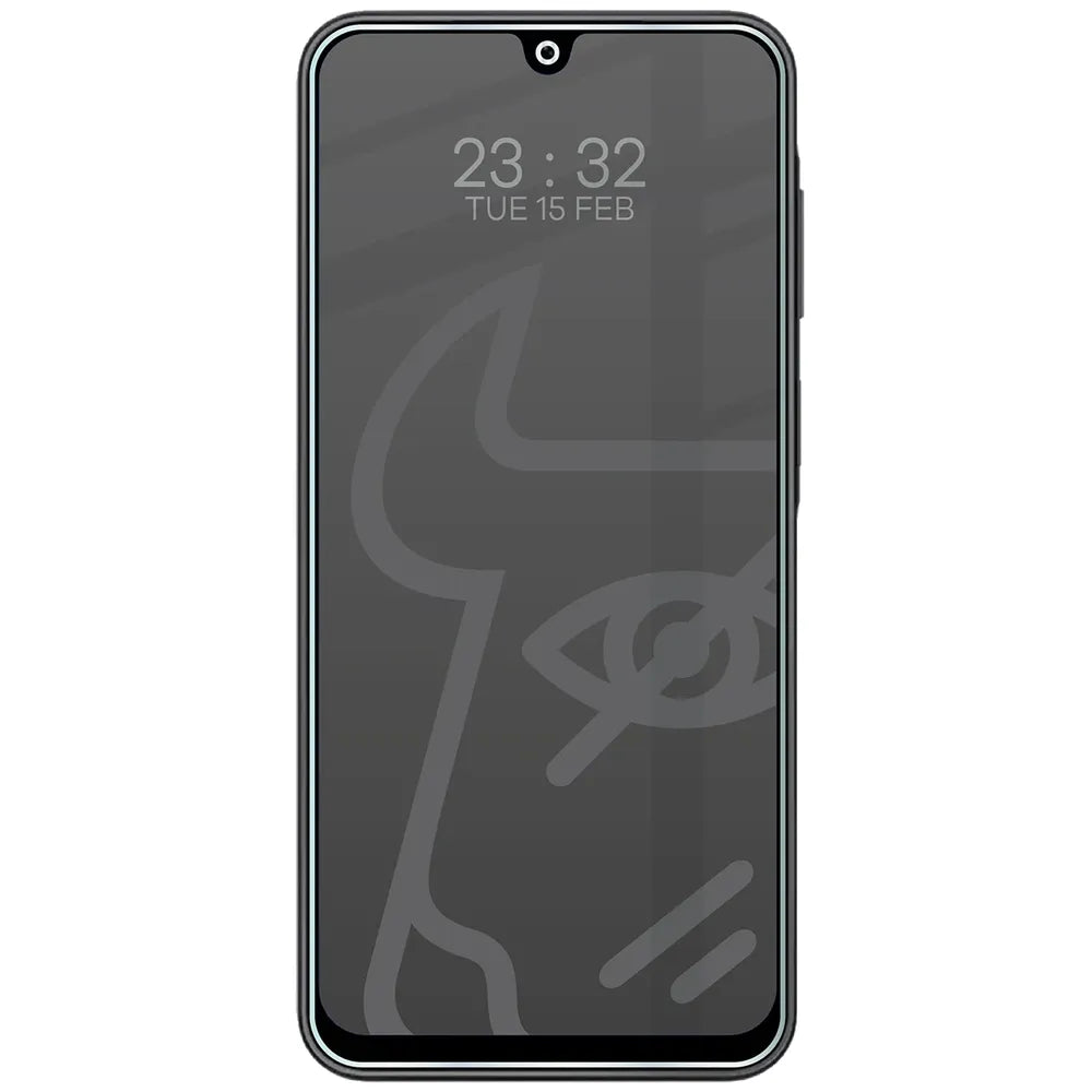 Hybridglas mit Privatschutzfilter für Galaxy A18 4G, Bizon Hybrid Shadow, Matt (3/6)