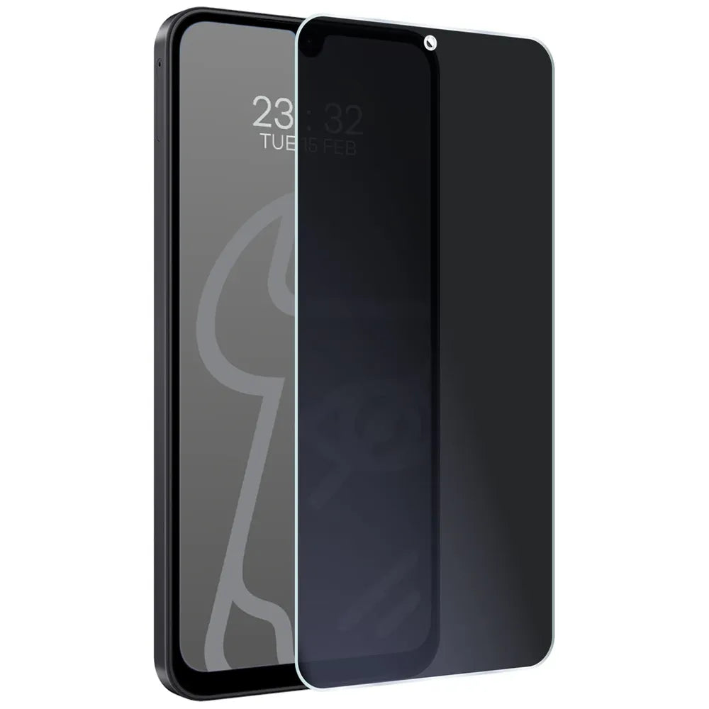 Hybridglas mit Privatschutzfilter für Galaxy A18 4G, Bizon Hybrid Shadow, Matt (5/6)
