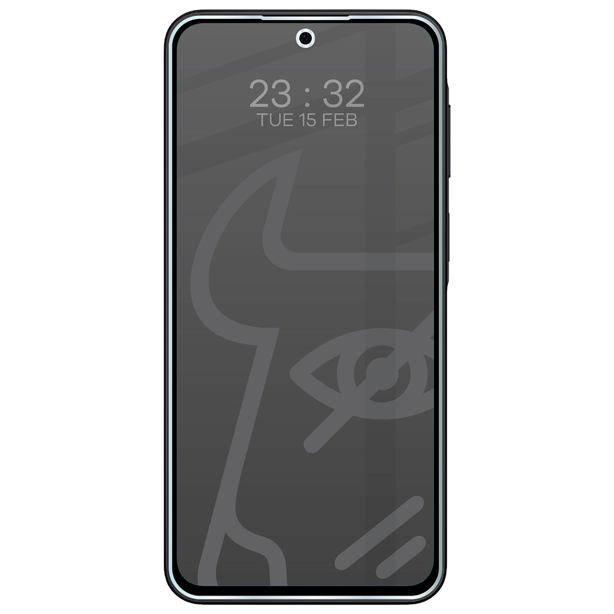 Hybridglas mit Privatschutzfilter für Galaxy A27 5G, Bizon Hybrid Shadow, Matt