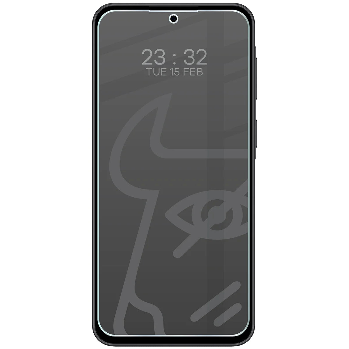 Hybridglas mit Privatschutzfilter für Galaxy A37 5G, Bizon Hybrid Shadow, Matt