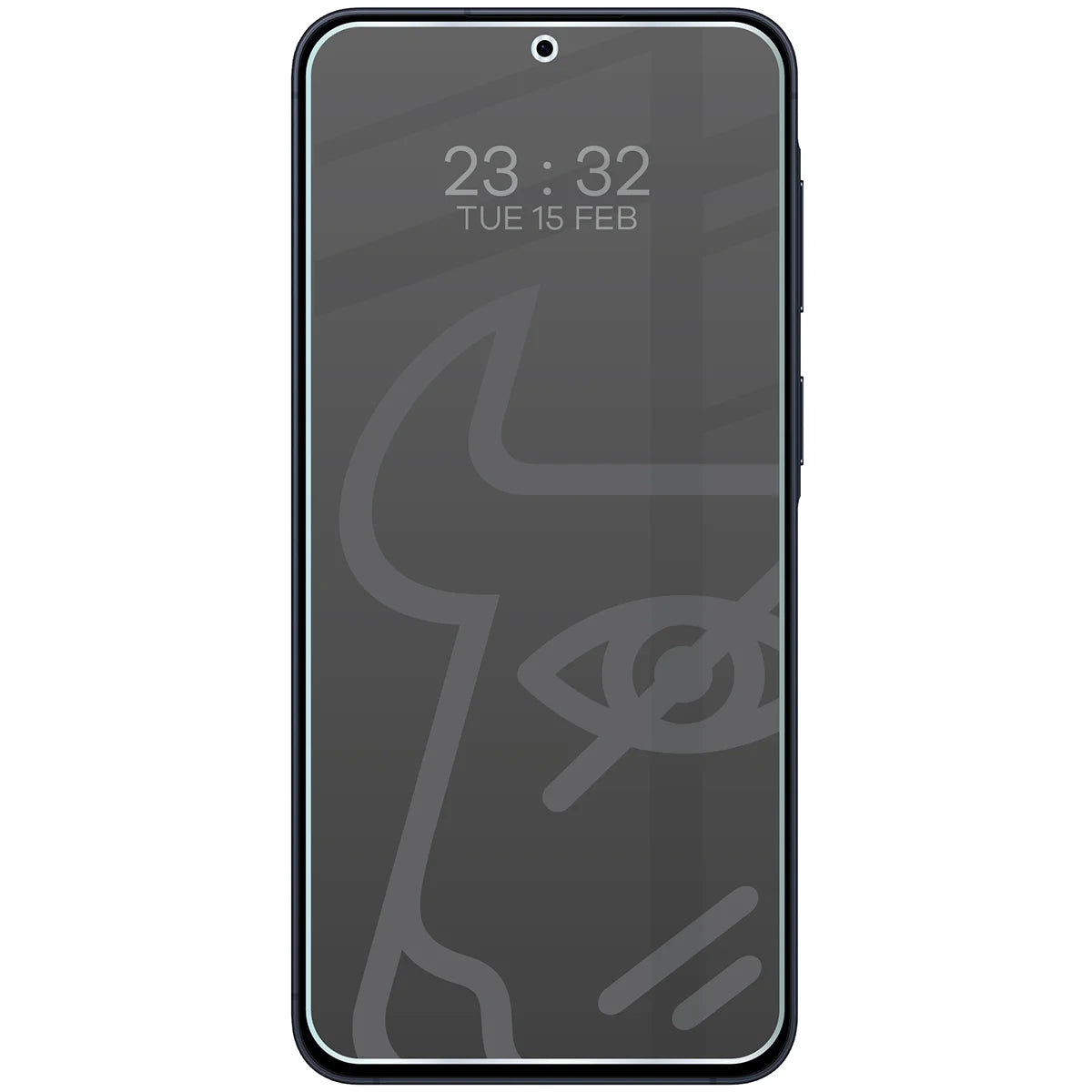 Hybridglas mit Privatschutzfilter für Galaxy A57 5G, Bizon Hybrid Shadow, Matt