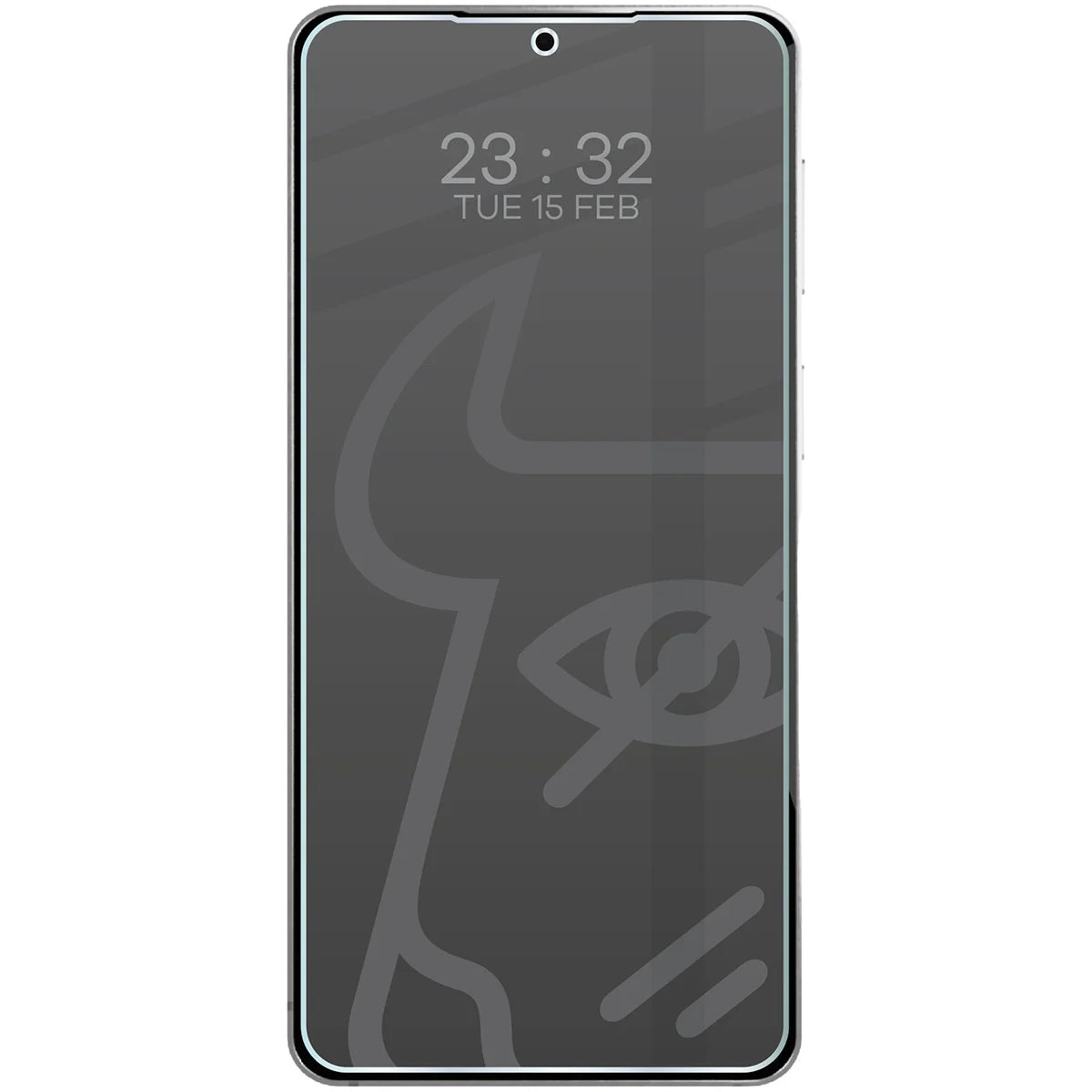 Hybridglas mit Privatschutzfilter für Galaxy S26, Bizon Hybrid Shadow, Matt