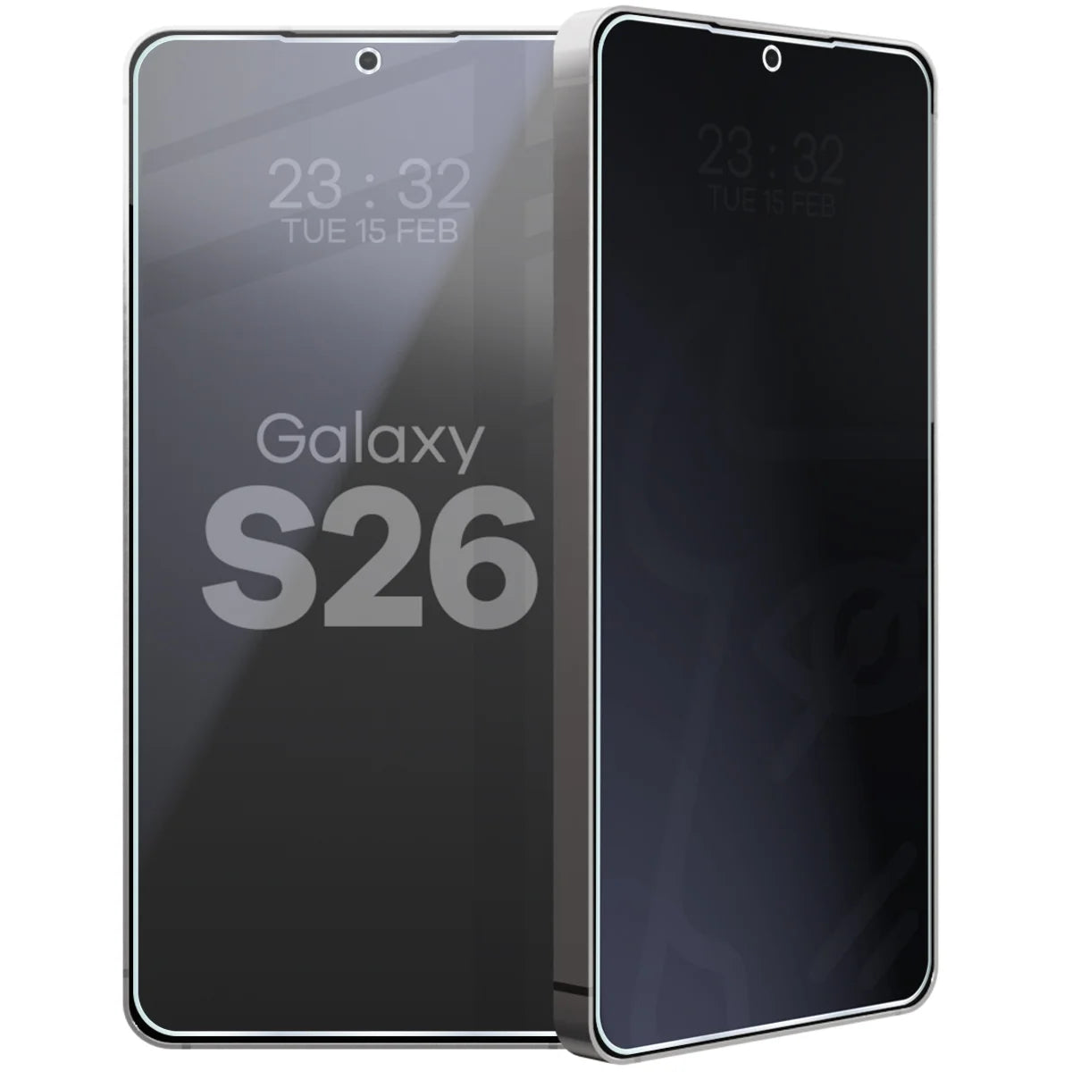 Hybridglas mit Privatschutzfilter für Galaxy S26, Bizon Hybrid Shadow, Matt