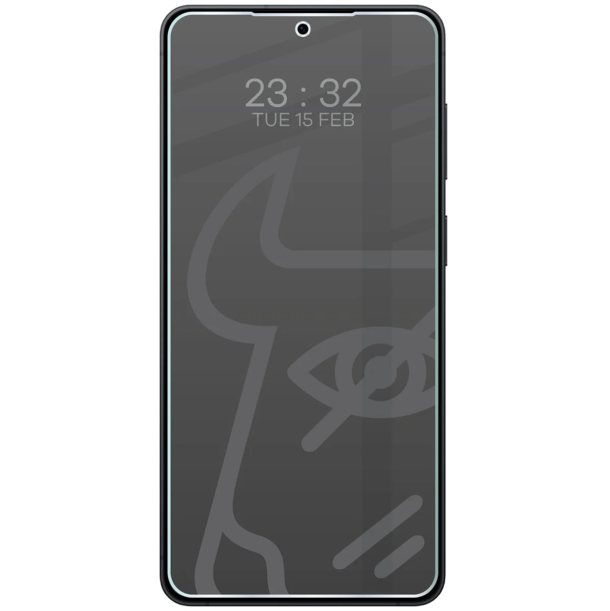 Hybridglas mit Privatschutzfilter für Galaxy S26 Plus, Bizon Hybrid Shadow, Matt