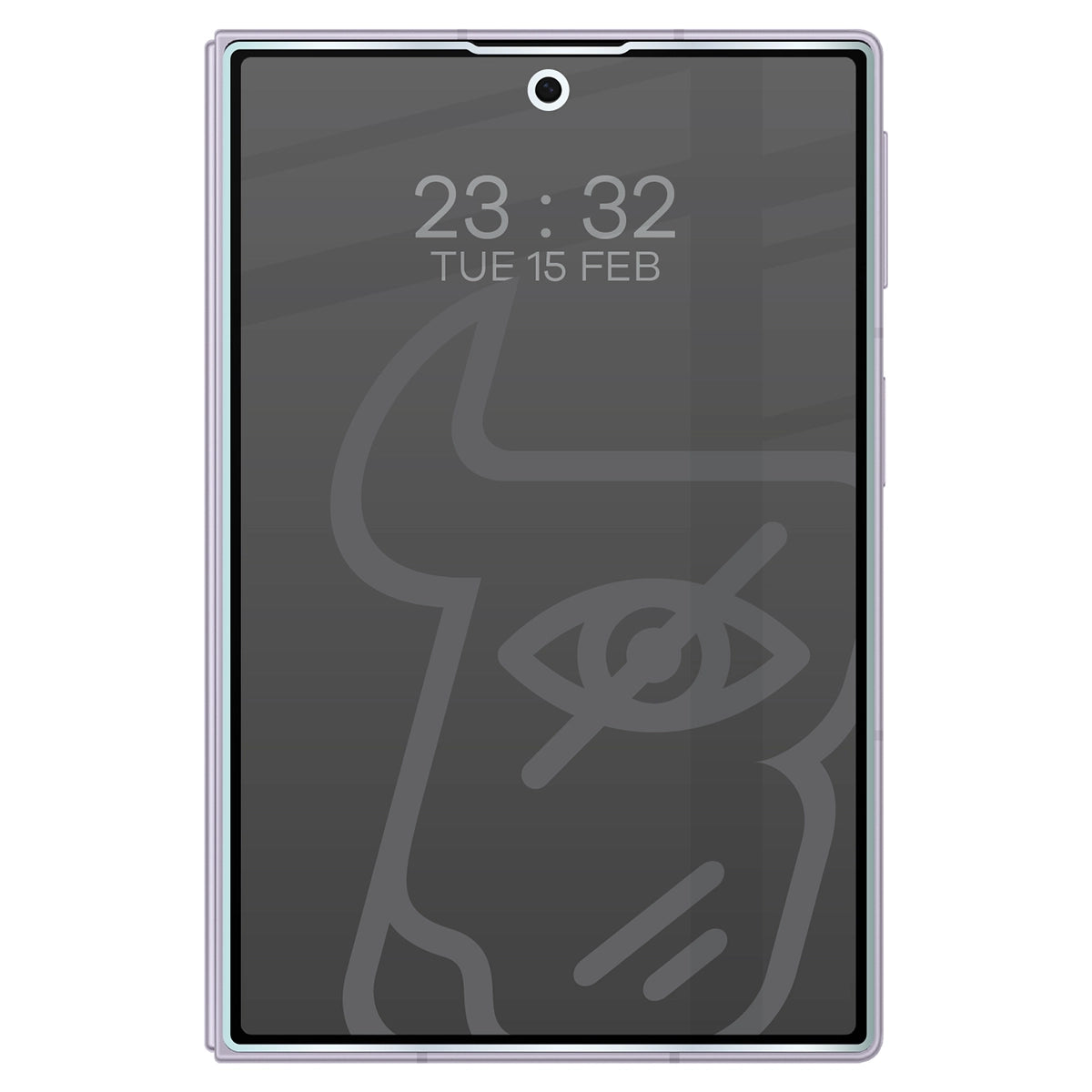 Hybridglas mit Privatschutzfilter für Galaxy Z Fold8, Bizon Hybrid Shadow, Matt