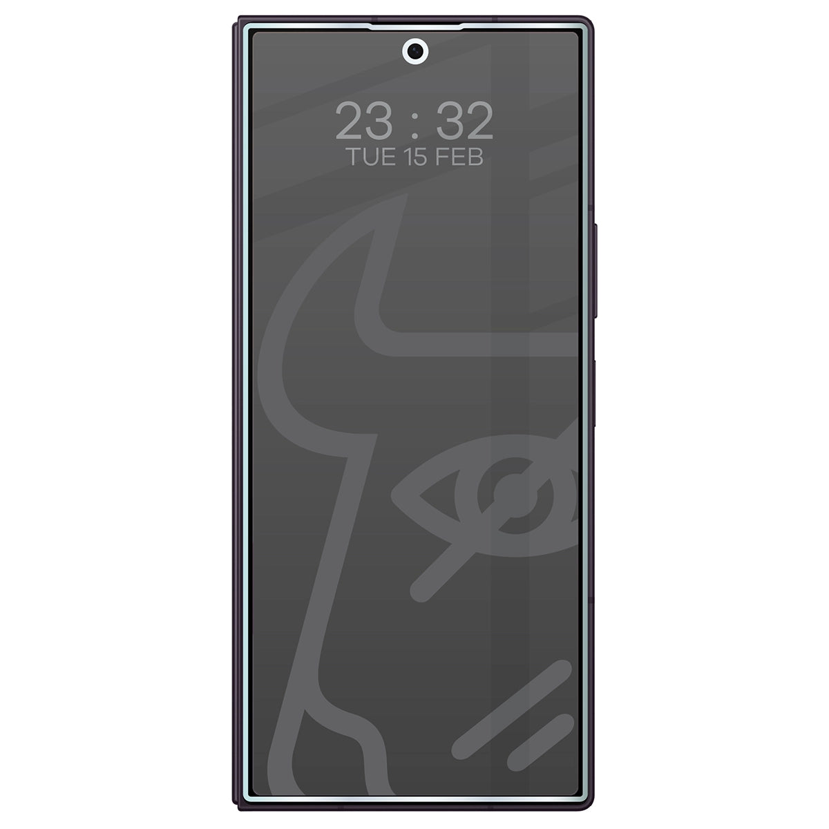 Hybridglas mit Privatschutzfilter für Galaxy Z Fold8 Ultra, Bizon Hybrid Shadow, Matt