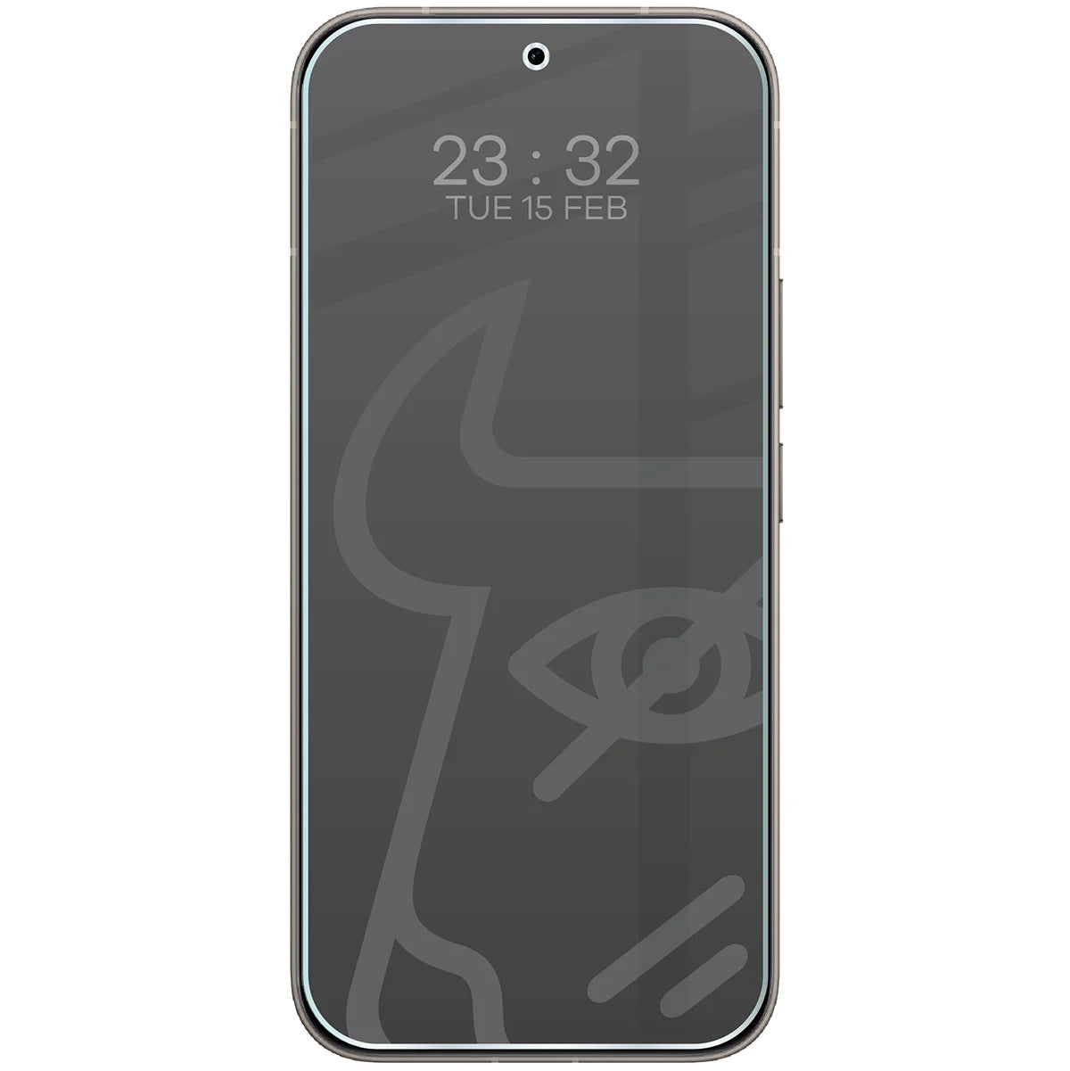 Hybridglas mit Privatschutzfilter für Vivo V70 5G, Bizon Hybrid Shadow, Matt