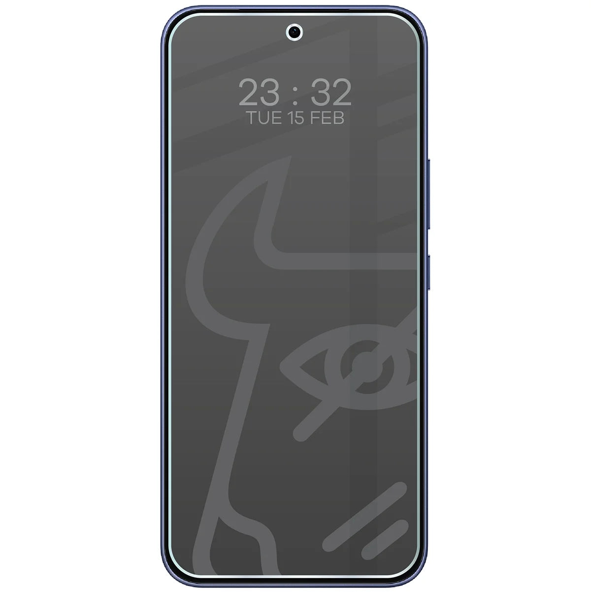 Hybridglas mit Privatschutzfilter für Vivo V70 FE 5G, Bizon Hybrid Shadow, Matt
