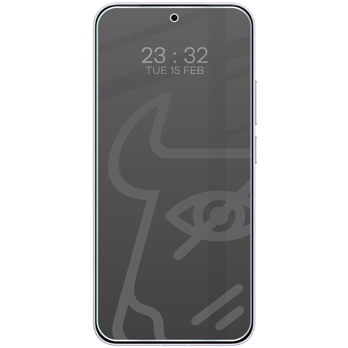Hybridglas mit Privatschutzfilter für Vivo X300 FE, Bizon Hybrid Shadow, Matt