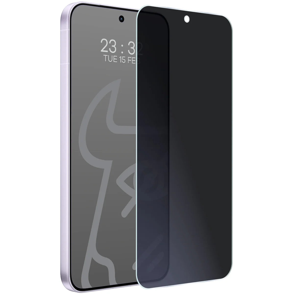 Hybridglas mit Privatschutzfilter für Vivo X300 FE, Bizon Hybrid Shadow, Matt