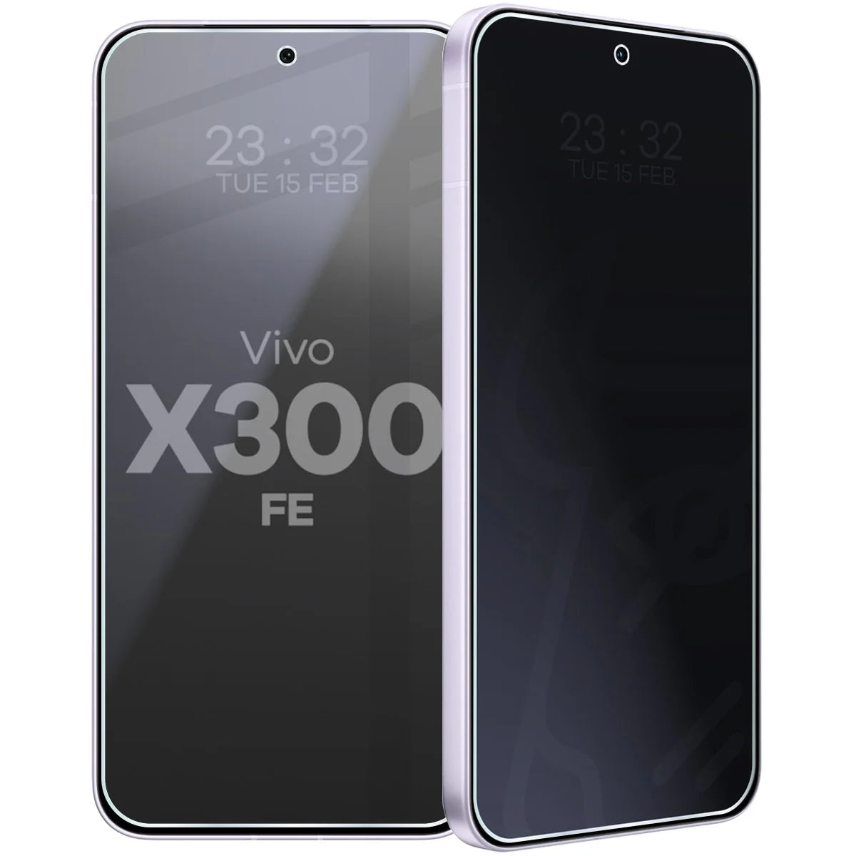 Hybridglas mit Privatschutzfilter für Vivo X300 FE, Bizon Hybrid Shadow, Matt