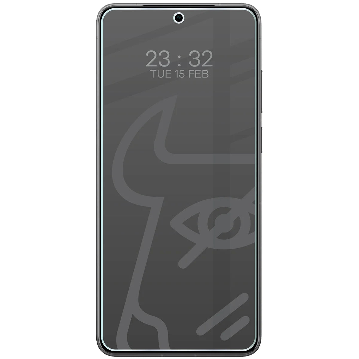 Hybridglas mit Privatschutzfilter für Vivo X300 Ultra, Bizon Hybrid Shadow, Matt