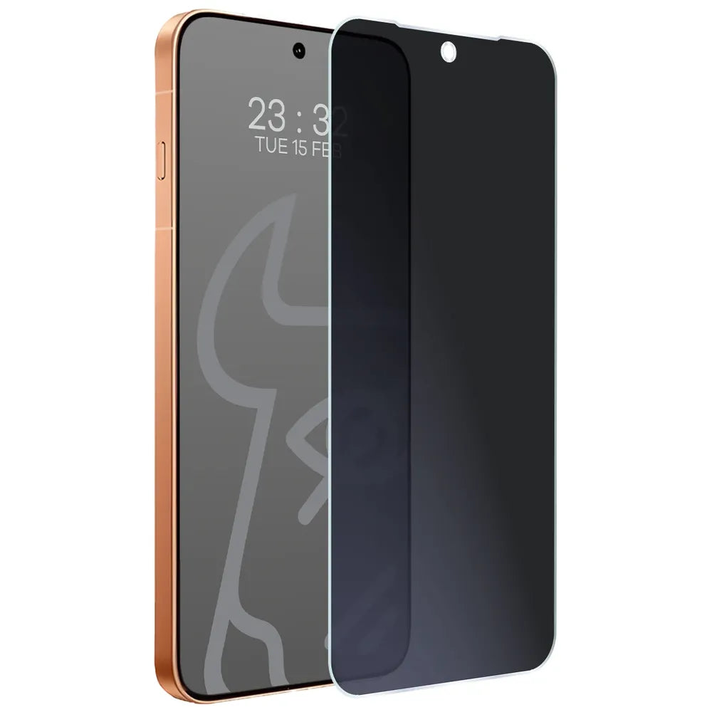 Hybridglas mit Privatschutzfilter für Vivo X500 Pro Max, Bizon Hybrid Shadow, Matt (5/6)