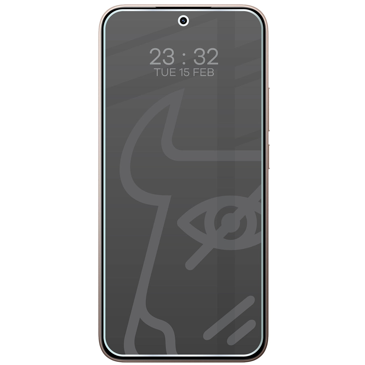 Hybridglas mit Privatschutzfilter für Xiaomi 15T, Bizon Hybrid Shadow, Matt