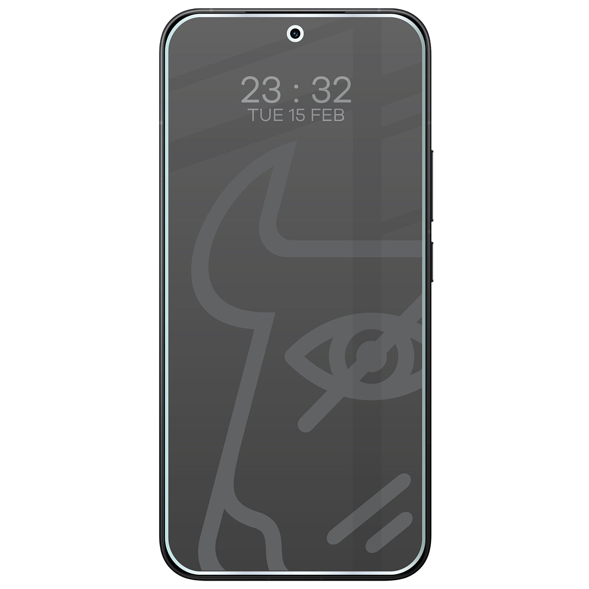 Hybridglas mit Privatschutzfilter für Xiaomi 15T Pro, Bizon Hybrid Shadow, Matt