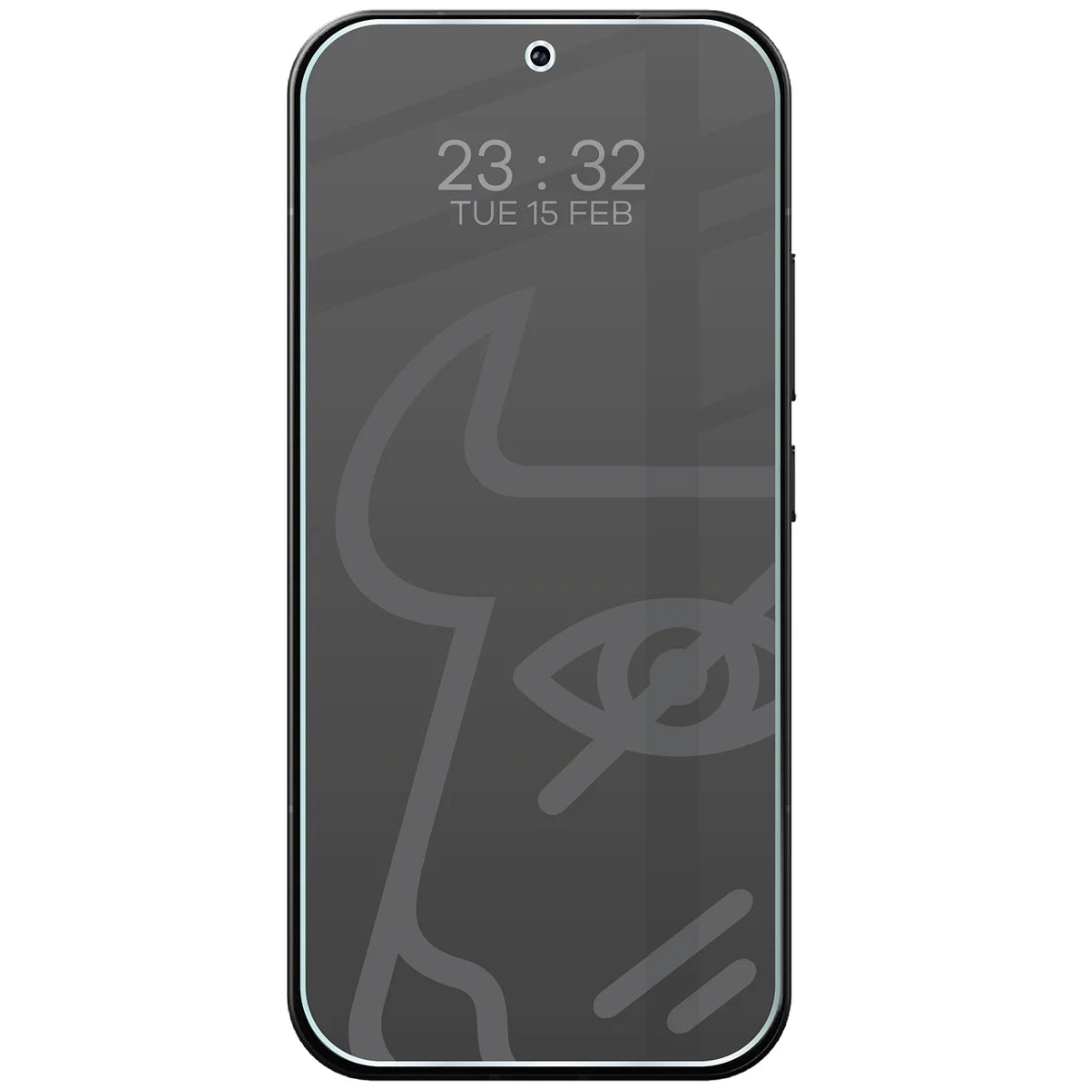 Hybridglas mit Privatschutzfilter für Xiaomi 17, Bizon Hybrid Shadow, Matt