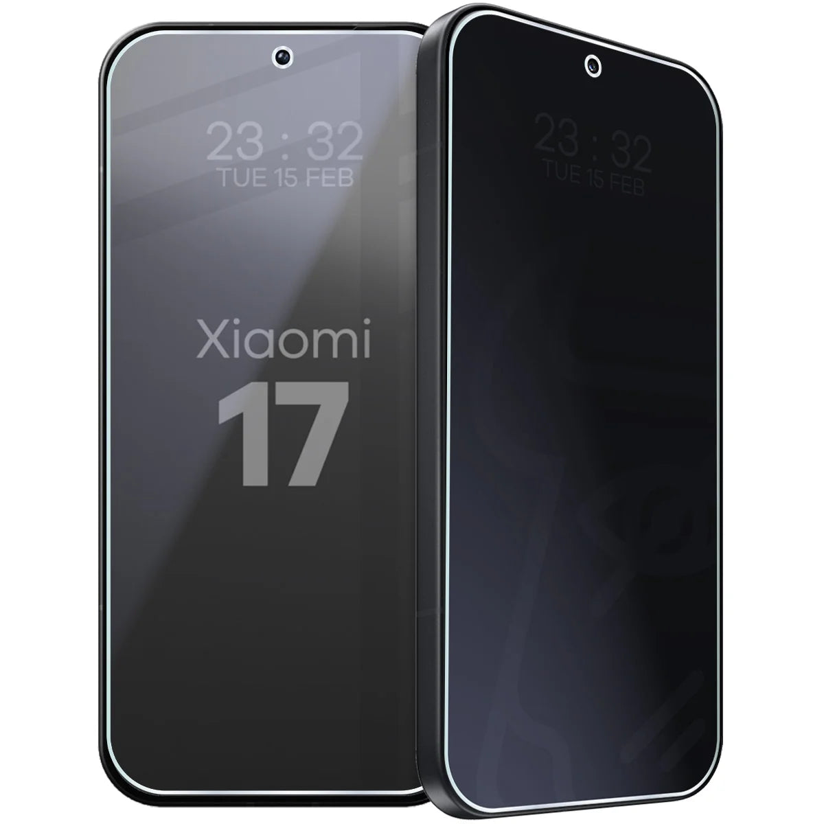 Hybridglas mit Privatschutzfilter für Xiaomi 17, Bizon Hybrid Shadow, Matt