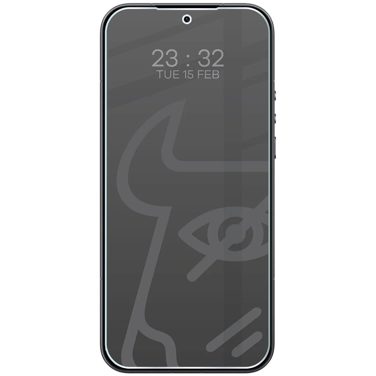 Hybridglas mit Privatschutzfilter für Xiaomi 17 Ultra, Bizon Hybrid Shadow, Matt
