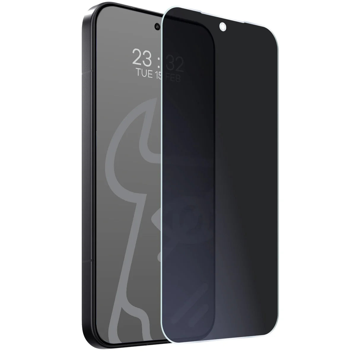 Hybridglas mit Privatschutzfilter für Xiaomi 17 Ultra, Bizon Hybrid Shadow, Matt