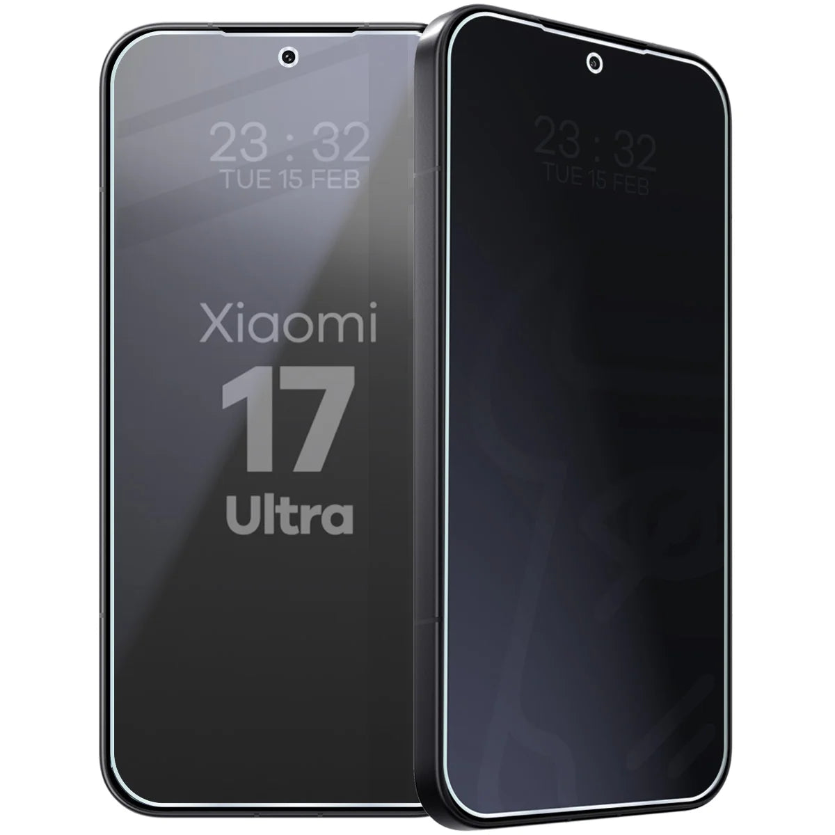 Hybridglas mit Privatschutzfilter für Xiaomi 17 Ultra, Bizon Hybrid Shadow, Matt