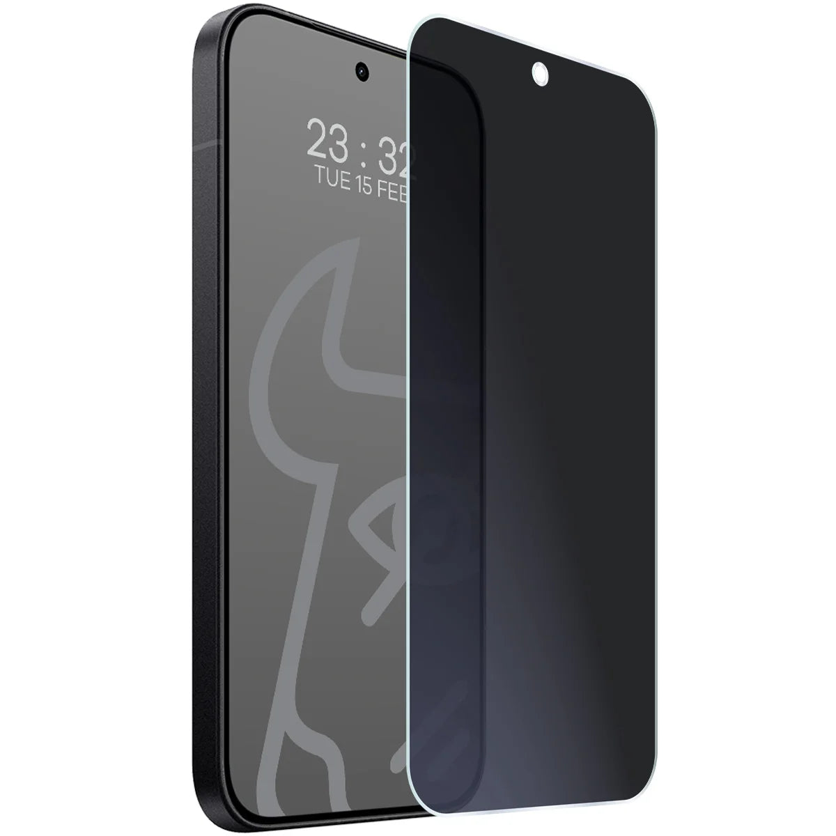 Hybridglas mit Privatschutzfilter für Xiaomi POCO X8 Pro, Bizon Hybrid Shadow, Matt