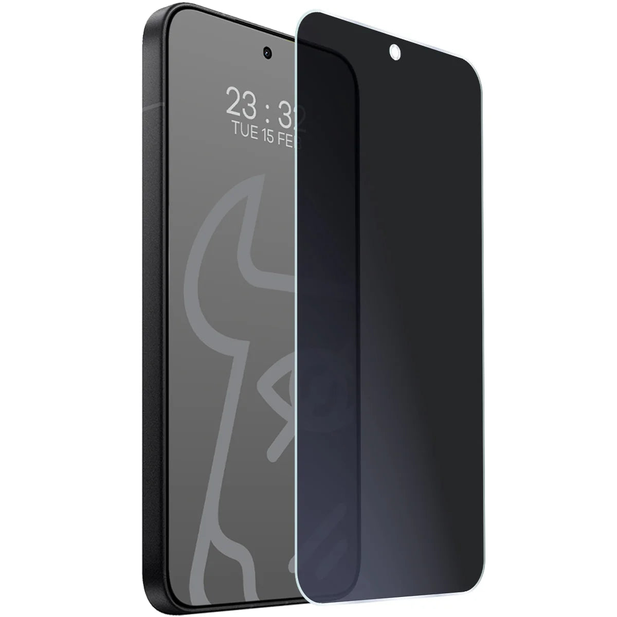 Hybridglas mit Privatschutzfilter für Xiaomi POCO X8 Pro Max, Bizon Hybrid Shadow, Matt