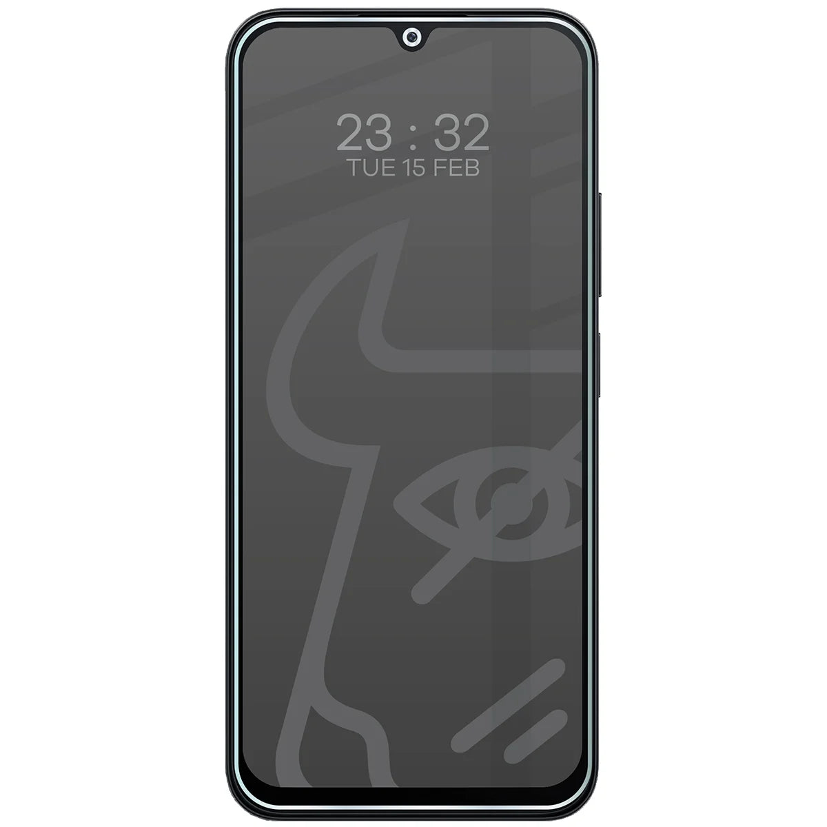 Hybridglas mit Privatschutzfilter für Xiaomi Redmi A7 Pro 4G, Bizon Hybrid Shadow, Matt
