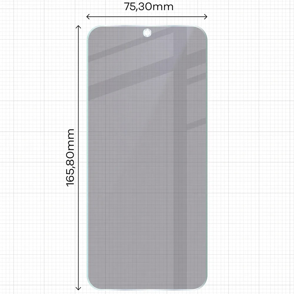 Hybridglas mit Privatschutzfilter für Xiaomi Redmi Note 17 4G/5G, Bizon Hybrid Shadow, Matt (2/6)