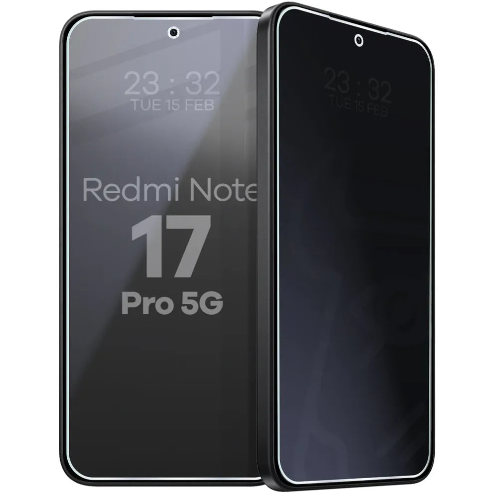 Hybridglas mit Privatschutzfilter für Xiaomi Redmi Note 17 Pro 5G, Bizon Hybrid Shadow, Matt (6/6)