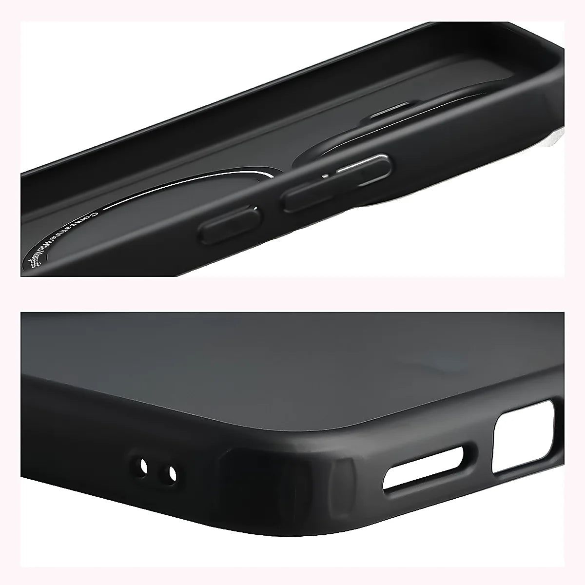 Schutzhülle mit Magnetring + gehärtetem Glas für Xiaomi 17T Pro, Bizon MatteO Pack, Getönt-Schwarz