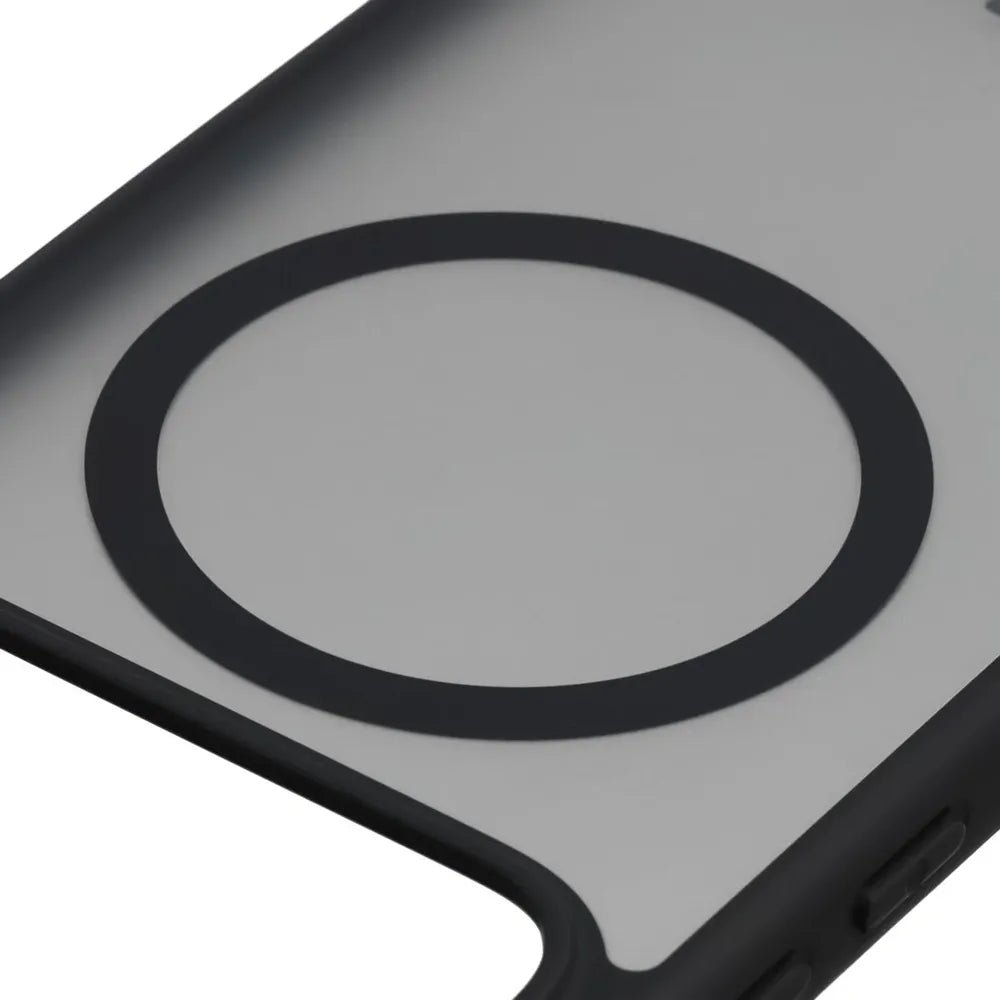 Handyhülle mit Magnetring + gehärtetem Glas für Xiaomi POCO F9 Pro, Bizon MatteO Pack, Getönt-Schwarz (4/9)