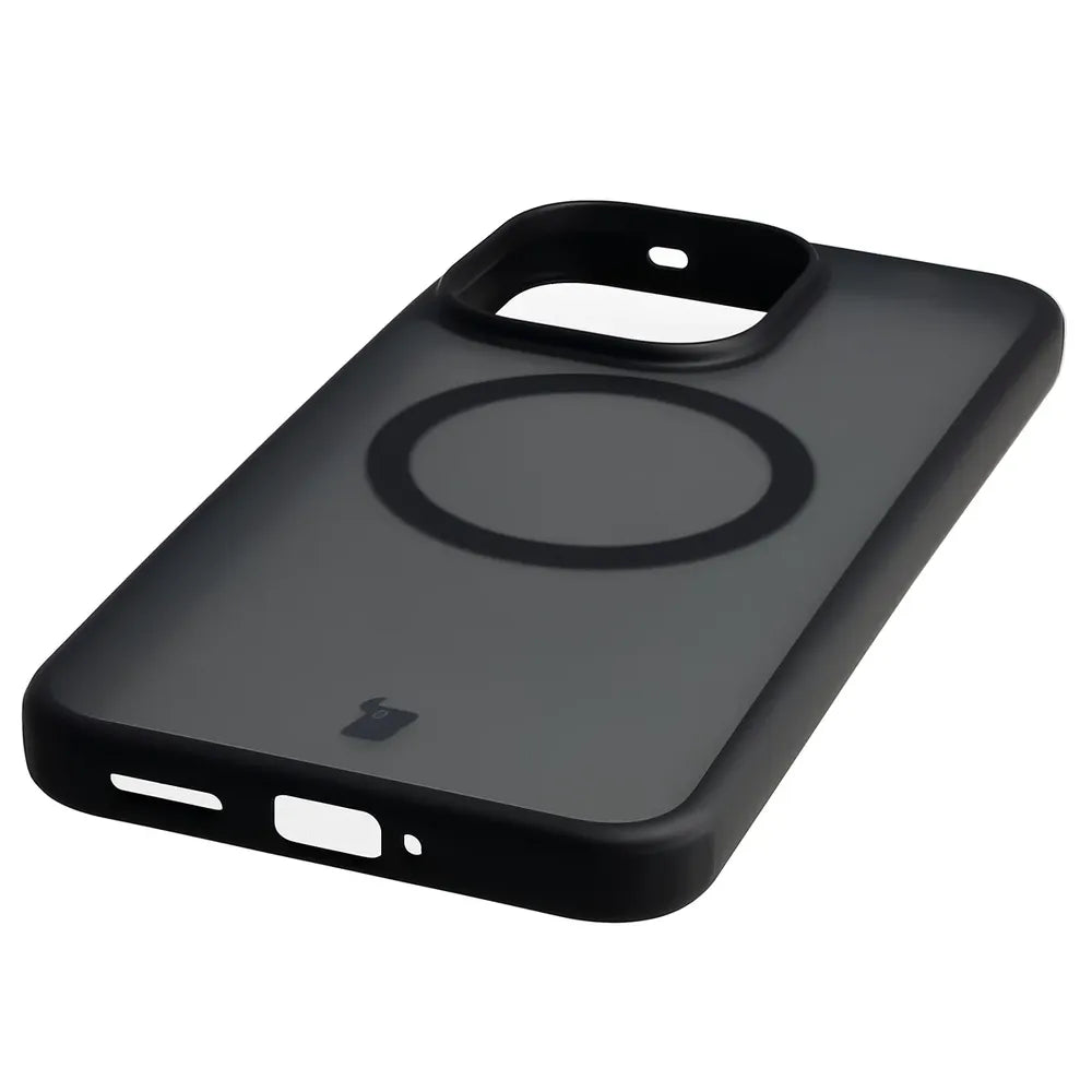 Handyhülle mit Magnetring + gehärtetem Glas für Xiaomi Redmi Note 17 4G/5G, Bizon MatteO Pack, Getönt-Schwarz (7/9)