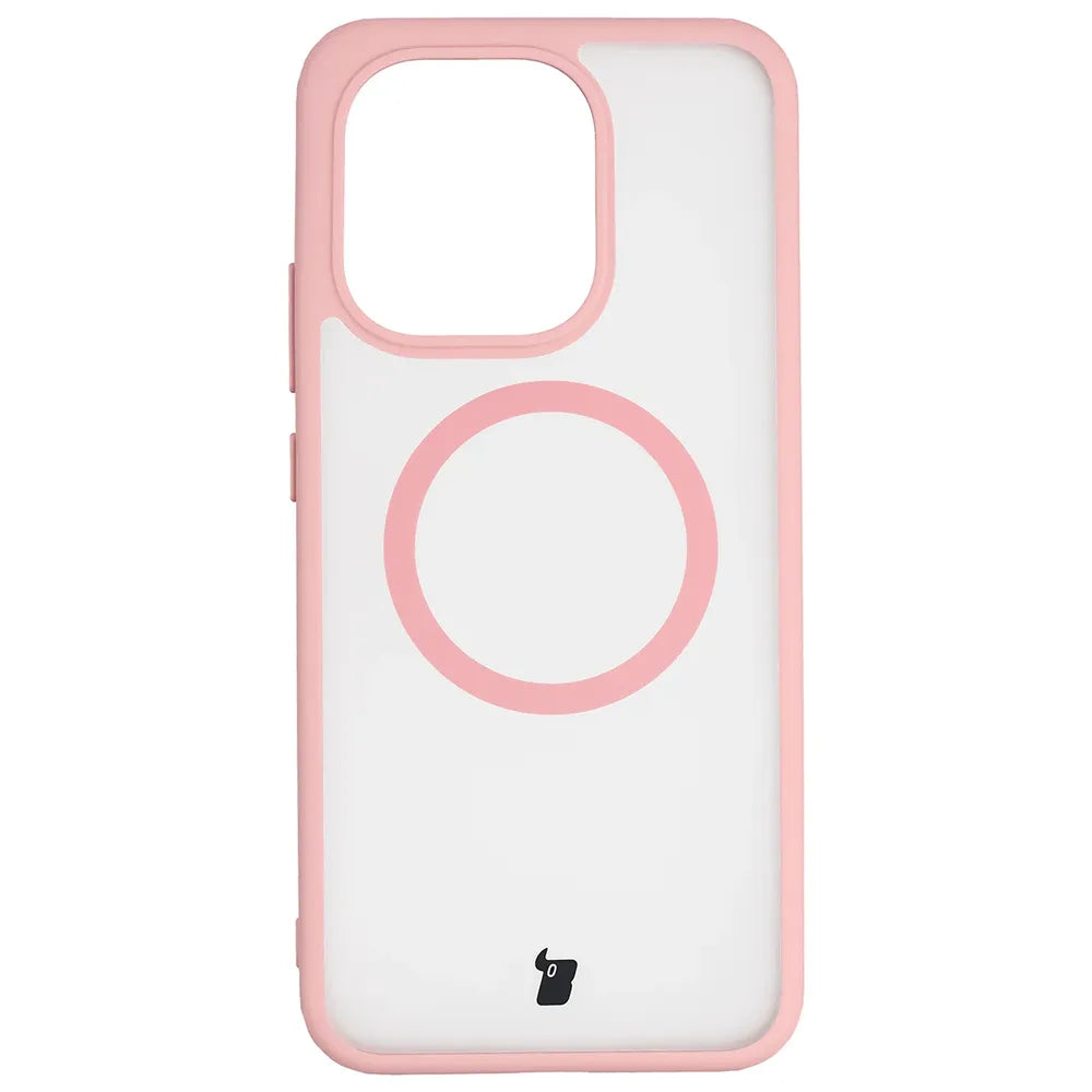 Handyhülle mit Magnetring + gehärtetem Glas für Xiaomi Redmi Note 17 Pro 5G, Bizon MatteO Pack, Getönt-Hellrosa (2/9)