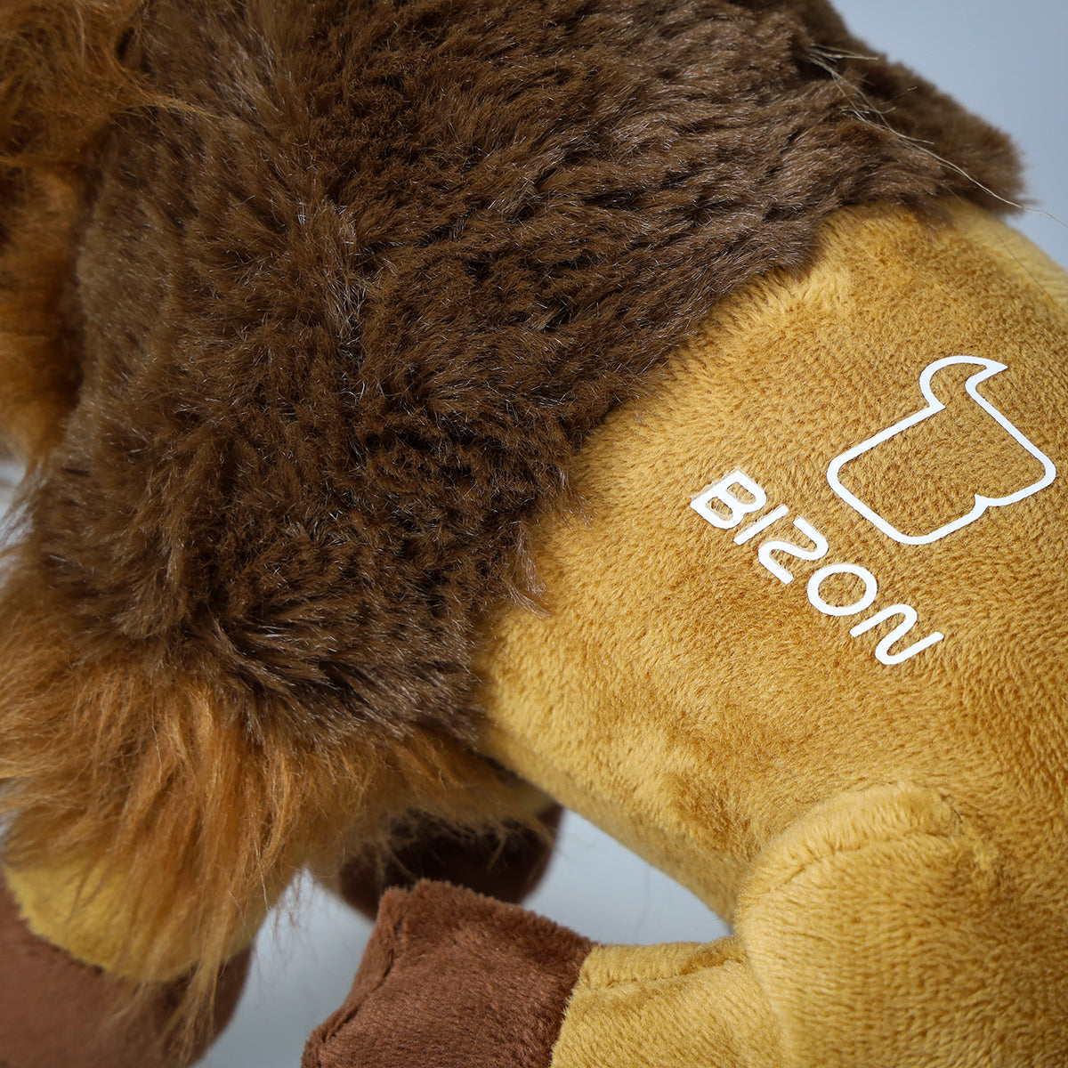 Plüschmaskottchen Bizon, Braun