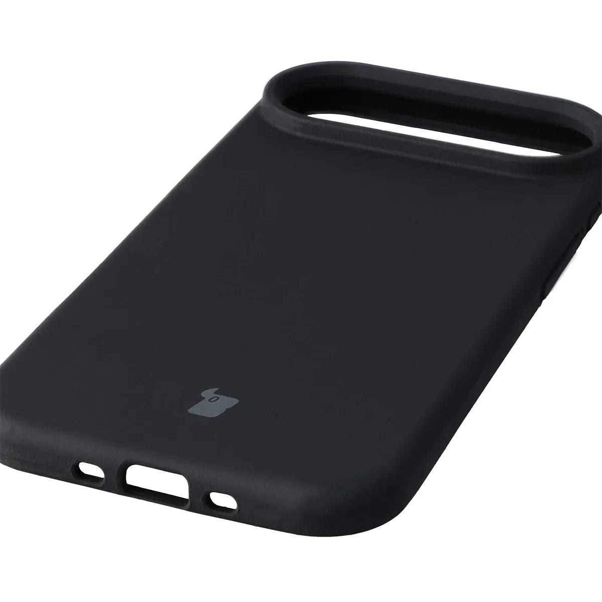 Silikon Handyhülle für iPhone Air, Bizon Soft Case, Schwarz