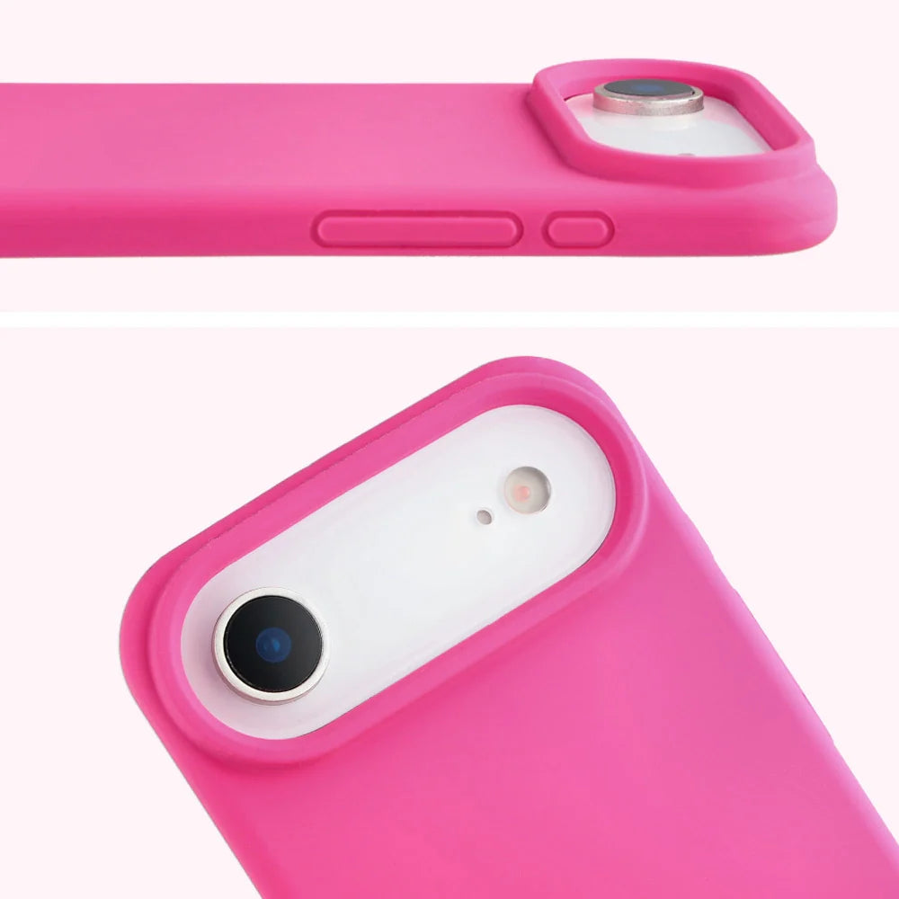 Silikon Handyhülle für iPhone Air, Bizon Soft Case, Dunkelpink