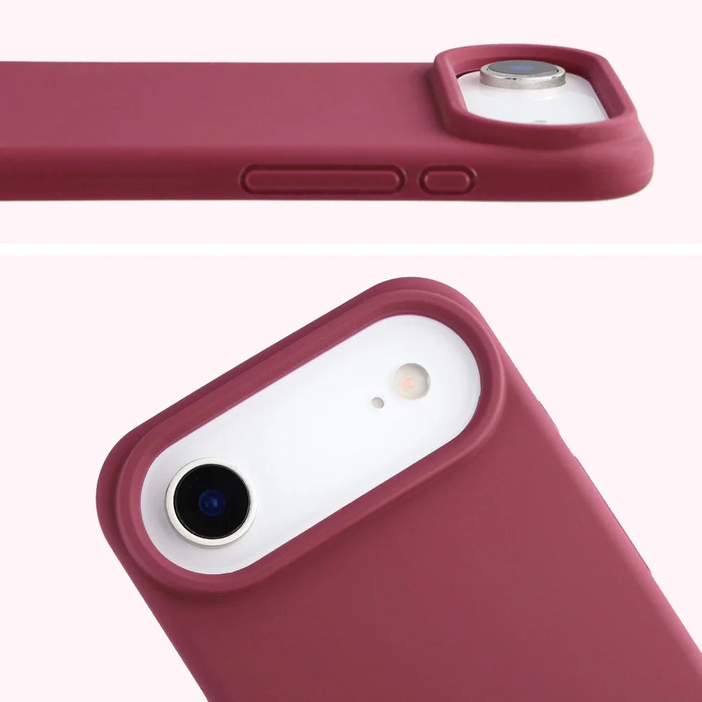Silikon Handyhülle für iPhone Air, Bizon Soft Case, Pflaumenfarbe