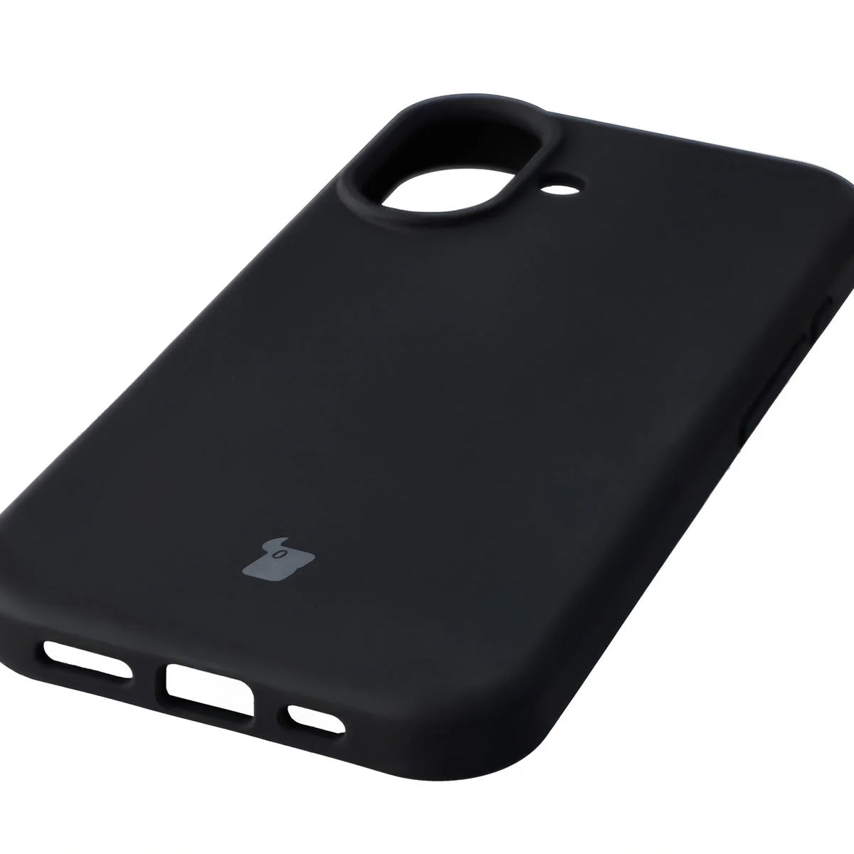 Silikon Handyhülle für iPhone 17, Bizon Soft Case, Schwarz