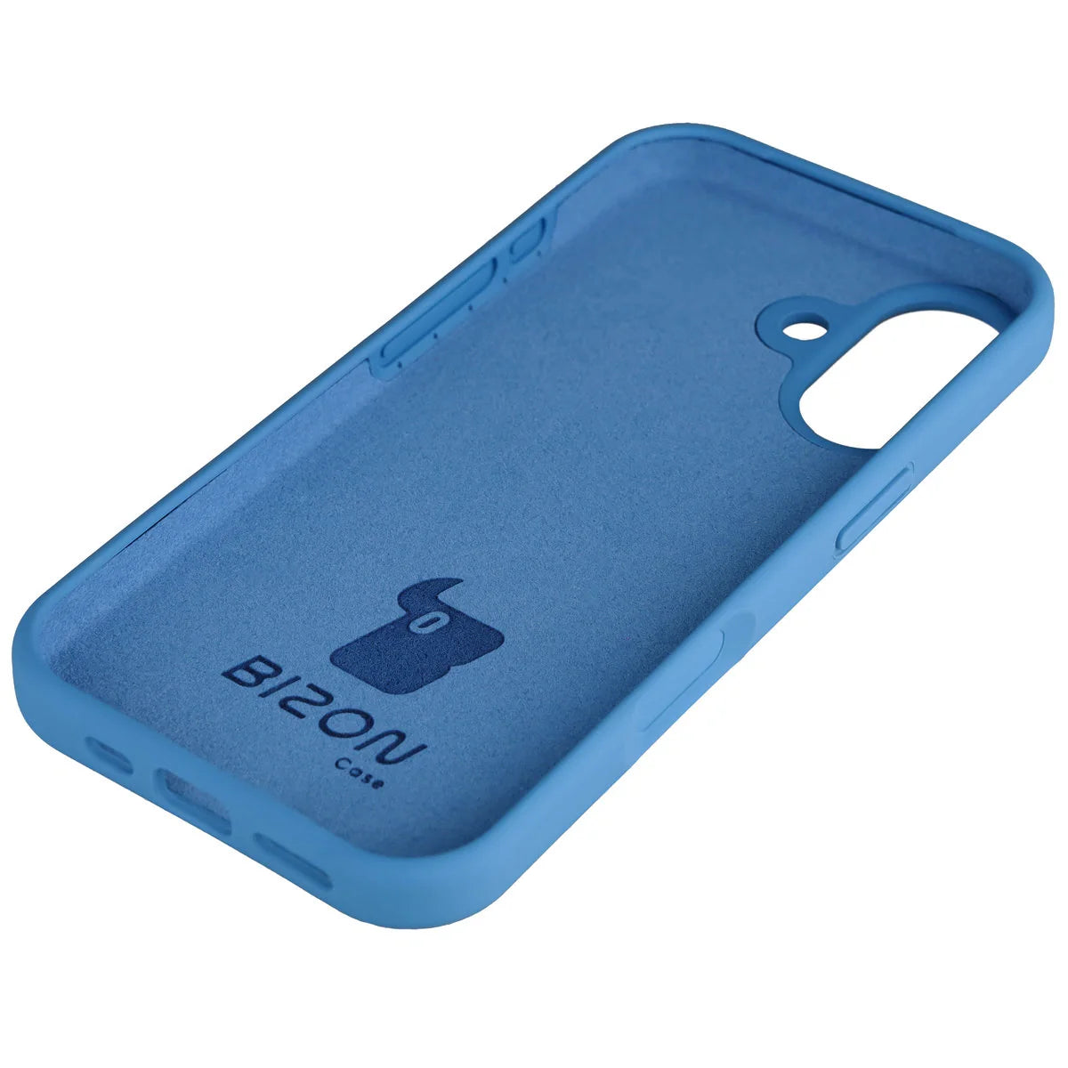 Silikon Handyhülle für iPhone 17, Bizon Soft Case, Blau