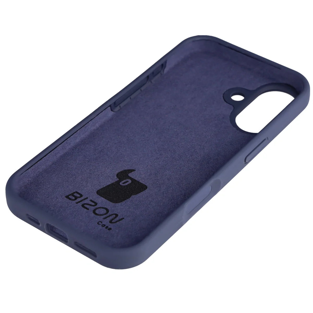 Silikon Handyhülle für iPhone 17, Bizon Soft Case, Dunkelblau