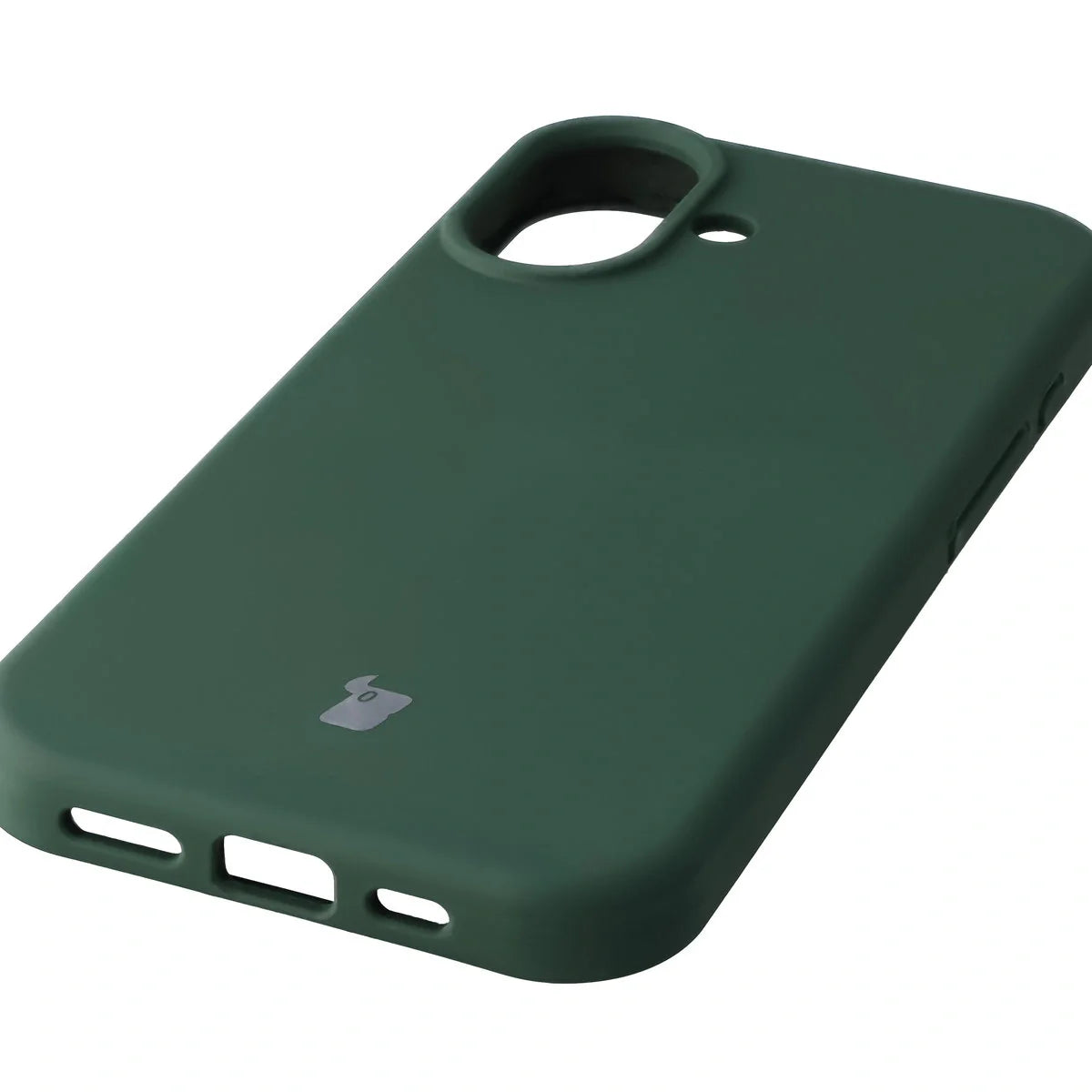 Silikon Handyhülle für iPhone 17, Bizon Soft Case, Dunkelgrün