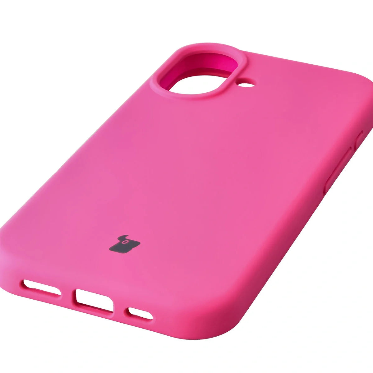 Silikon Handyhülle für iPhone 17, Bizon Soft Case, Dunkelpink