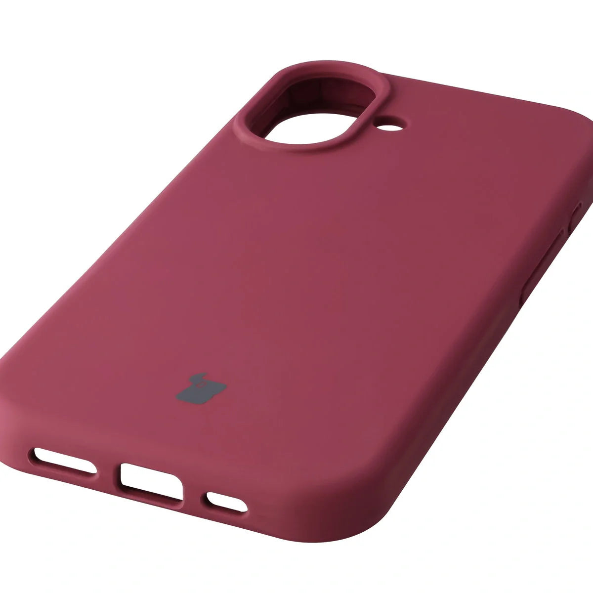 Silikon Handyhülle für iPhone 17, Bizon Soft Case, Pflaumenfarbe
