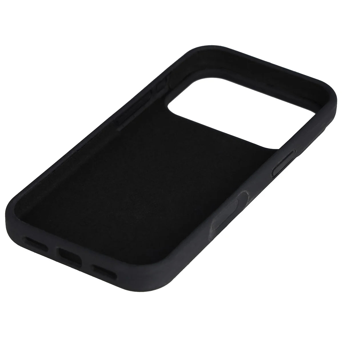 Silikon Handyhülle für iPhone 17 Pro, Bizon Soft Case, Schwarz