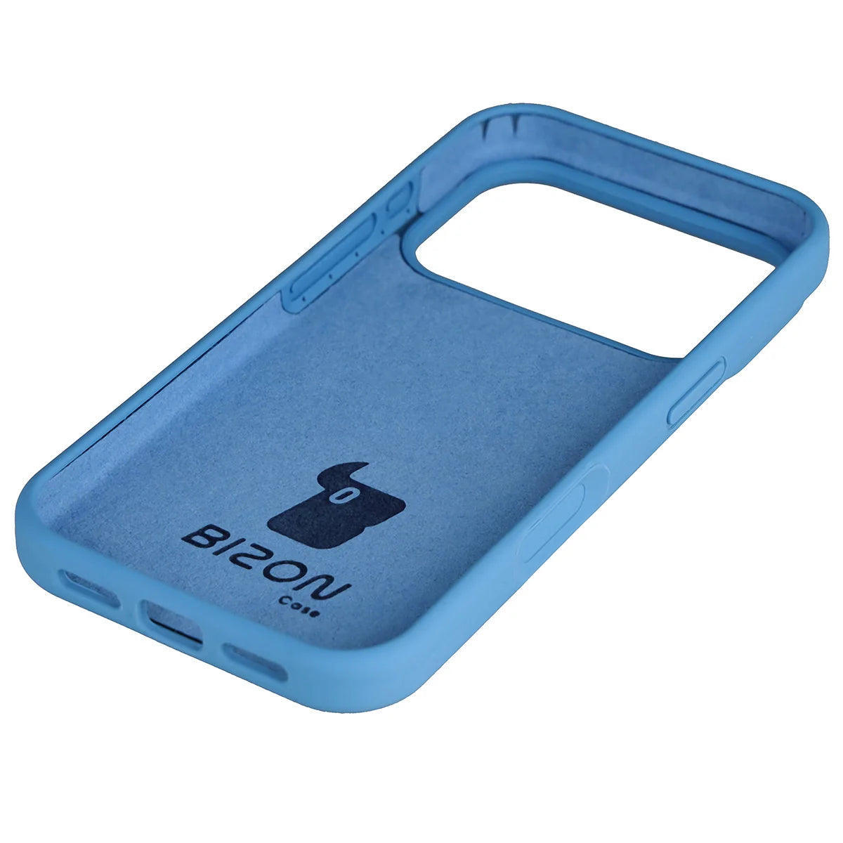 Silikon Handyhülle für iPhone 17 Pro, Bizon Soft Case, Blau