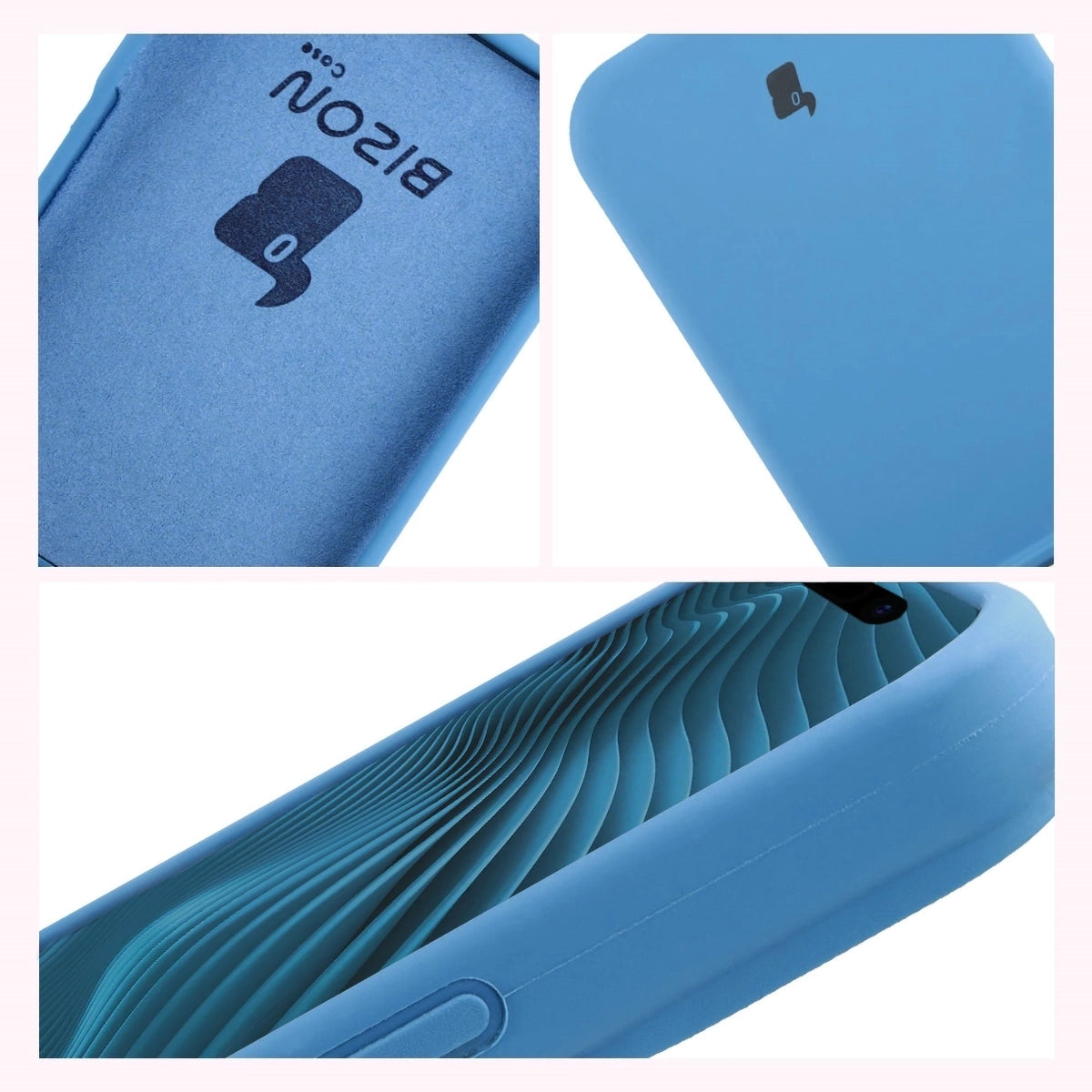 Silikon Handyhülle für iPhone 17 Pro, Bizon Soft Case, Blau